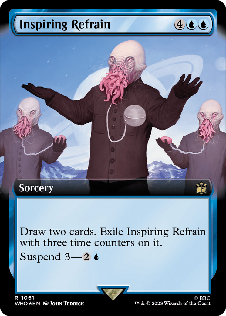 Inspiring Refrain (Extended Art) (Surge Foil) [Doctor Who] | Good Games Adelaide SA