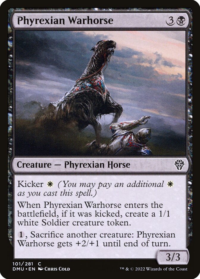 Phyrexian Warhorse 101 (Dominaria United)  | Good Games Adelaide SA