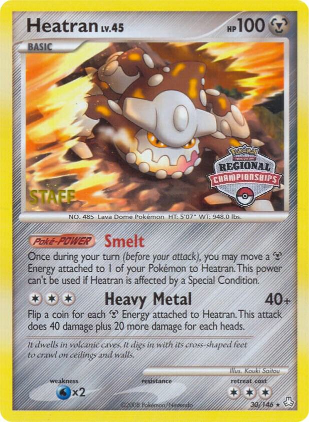 Heatran 30 146 Regional Championships Staff 030/146 (League & Championship Cards)  | Good Games Adelaide SA