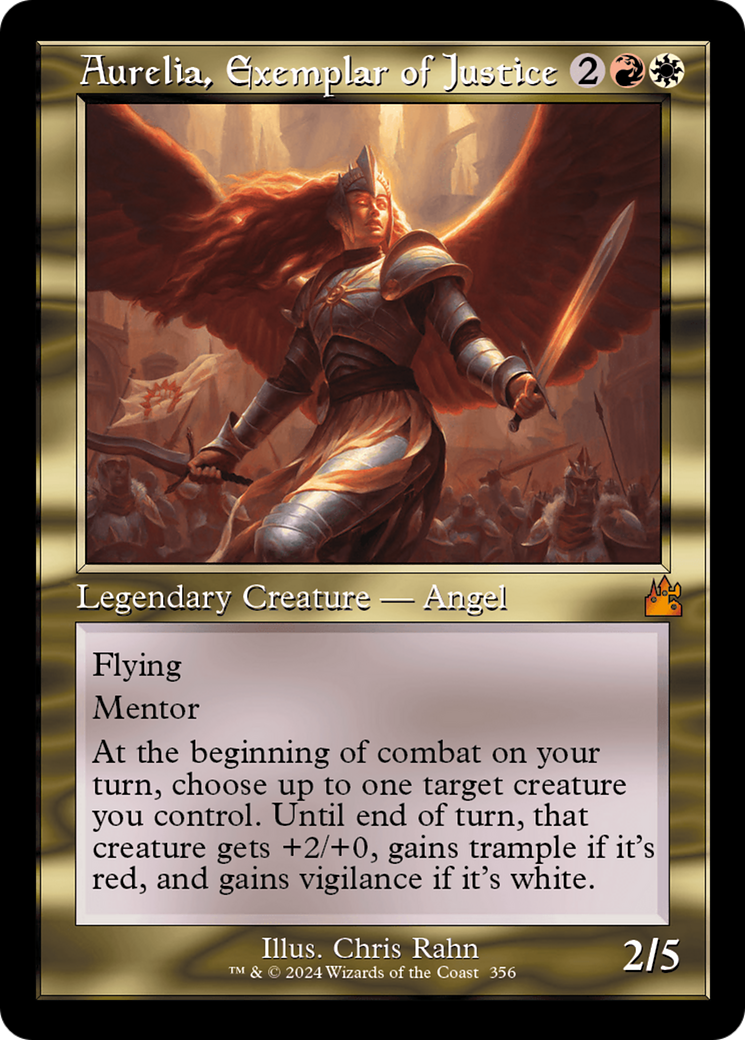 Aurelia, Exemplar of Justice (Retro) [Ravnica Remastered] | Good Games Adelaide SA