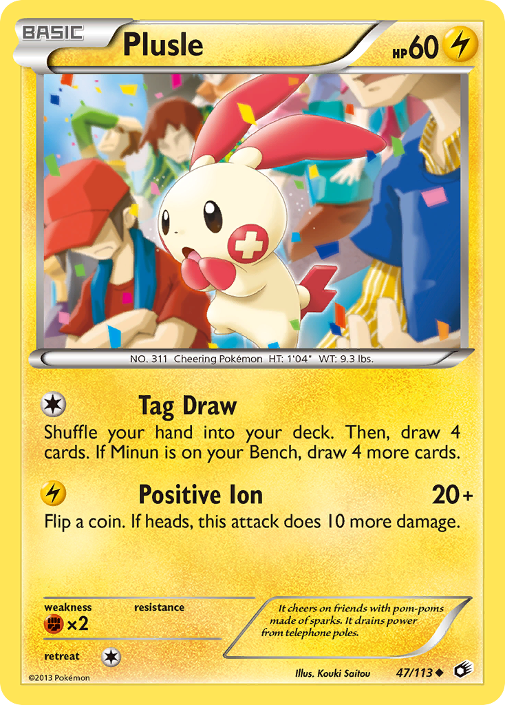 Plusle (47/113) [Black & White: Legendary Treasures] | Good Games Adelaide SA