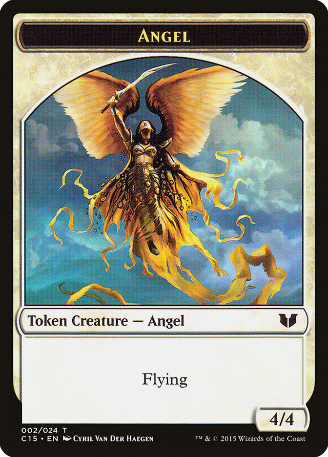 Spirit (022) // Angel Double-Sided Token [Commander 2015 Tokens] | Good Games Adelaide SA