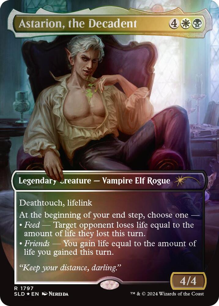 Astarion the Decadent Rainbow Foil 1797 (Secret Lair Drop Series)  - Foil | Good Games Adelaide SA