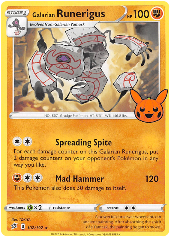 Galarian Runerigus (102/192) [Trick or Trade 2023] | Good Games Adelaide SA