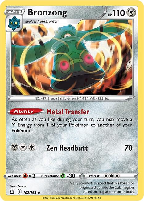 Bronzong 102/163 (SWSH05: Battle Styles)  - Holofoil | Good Games Adelaide SA