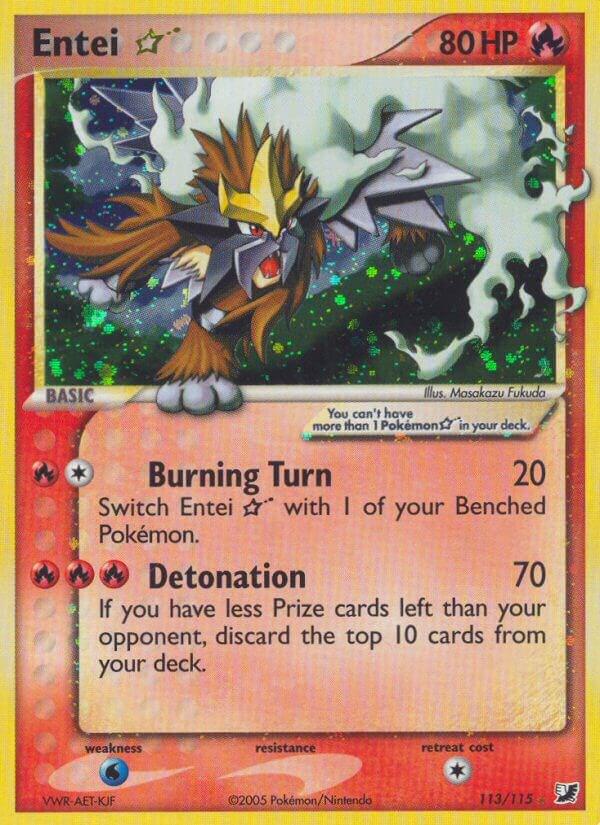 Entei Star 113/115 (Unseen Forces)  - Holofoil | Good Games Adelaide SA