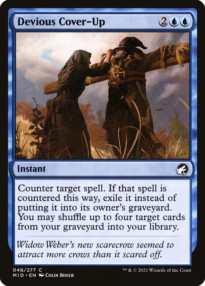 Devious Cover-Up 48 (Innistrad: Midnight Hunt)  - Foil | Good Games Adelaide SA