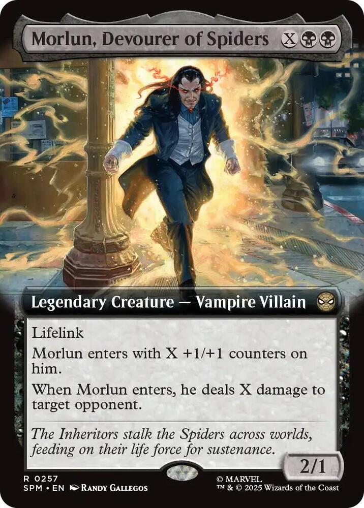 Morlun, Devourer of Spiders 257/198 (Marvel's Spider-Man)  - Extended Art Foil | Good Games Adelaide SA