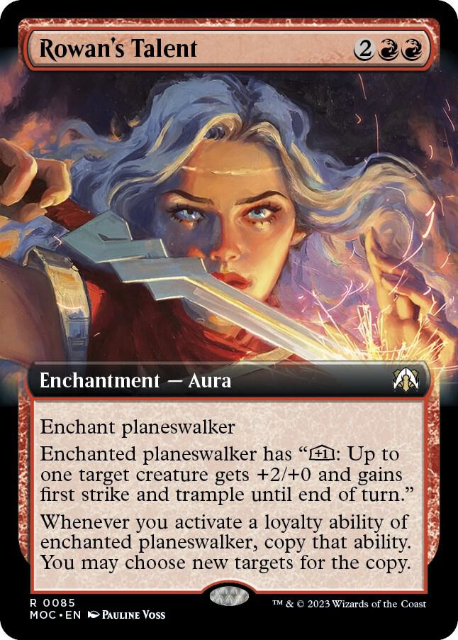 Rowan's Talent 85 (Commander: March of the Machine)  - Extended Art Foil | Good Games Adelaide SA