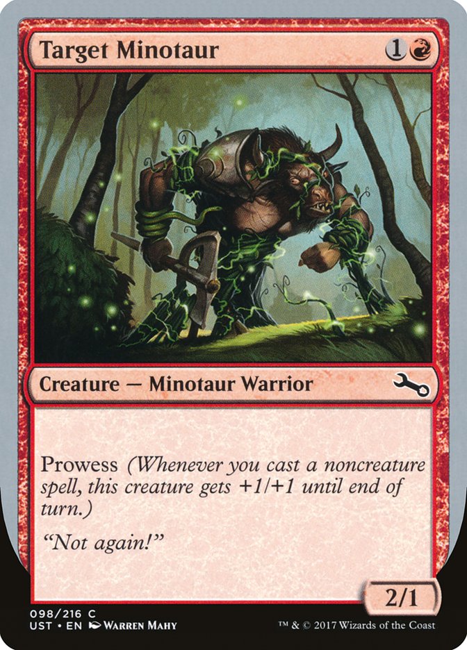 Target Minotaur (Vine Art) [Unstable] | Good Games Adelaide SA