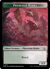 Treasure (21) // Phyrexian Hydra (11) Double-Sided Token [March of the Machine Tokens] | Good Games Adelaide SA