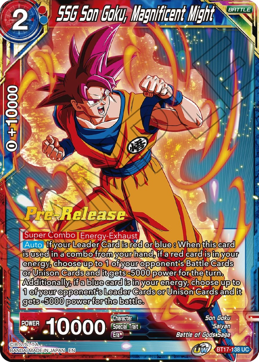SSG Son Goku, Magnificent Might (BT17-138) [Ultimate Squad Prerelease Promos] | Good Games Adelaide SA