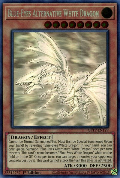 Blue-Eyes Alternative White Dragon [GFTP-EN129] Ghost Rare | Good Games Adelaide SA