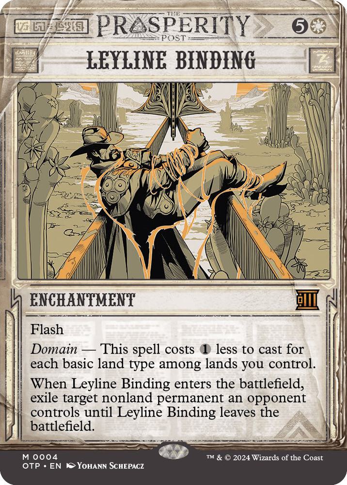 Leyline Binding 4 (Outlaws of Thunder Junction: Breaking News)  - Foil | Good Games Adelaide SA