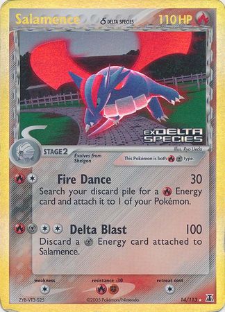 Salamence (14/113) (Delta Species) (Stamped) [EX: Delta Species] | Good Games Adelaide SA