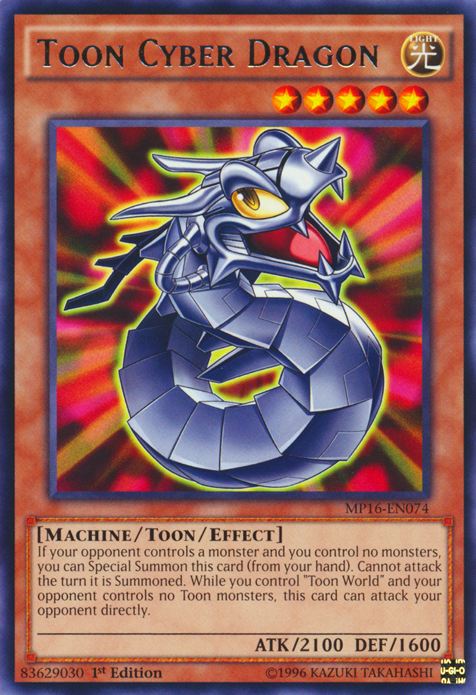 Toon Cyber Dragon [MP16-EN074] Rare | Good Games Adelaide SA