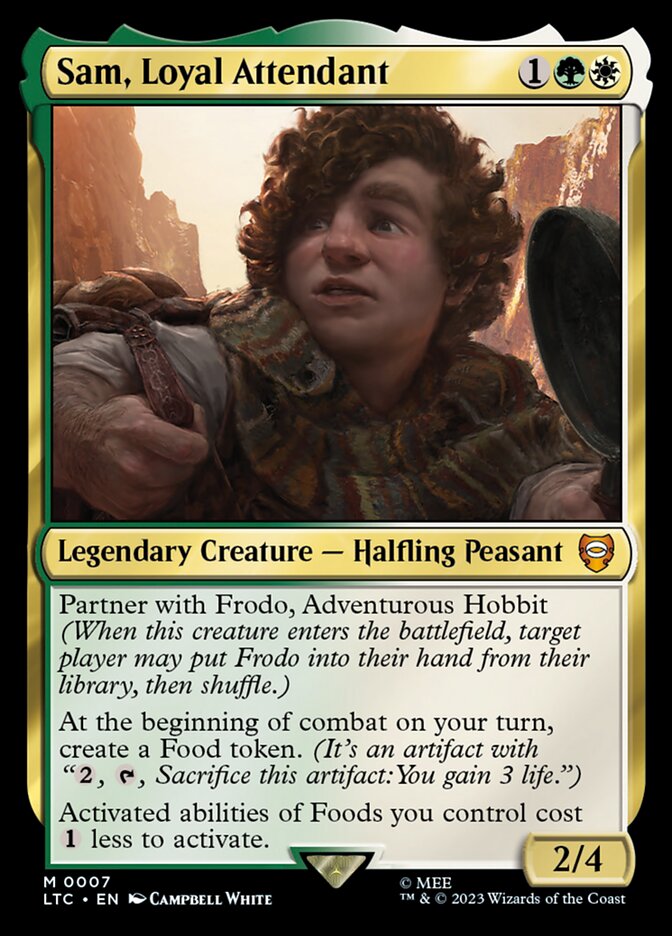 Sam, Loyal Attendant 7 (Commander: The Lord of the Rings: Tales of Middle-earth)  - Foil | Good Games Adelaide SA