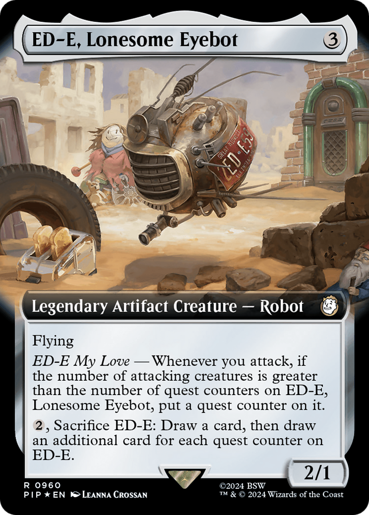 ED-E, Lonesome Eyebot (Extended Art) (Surge Foil) [Fallout] | Good Games Adelaide SA