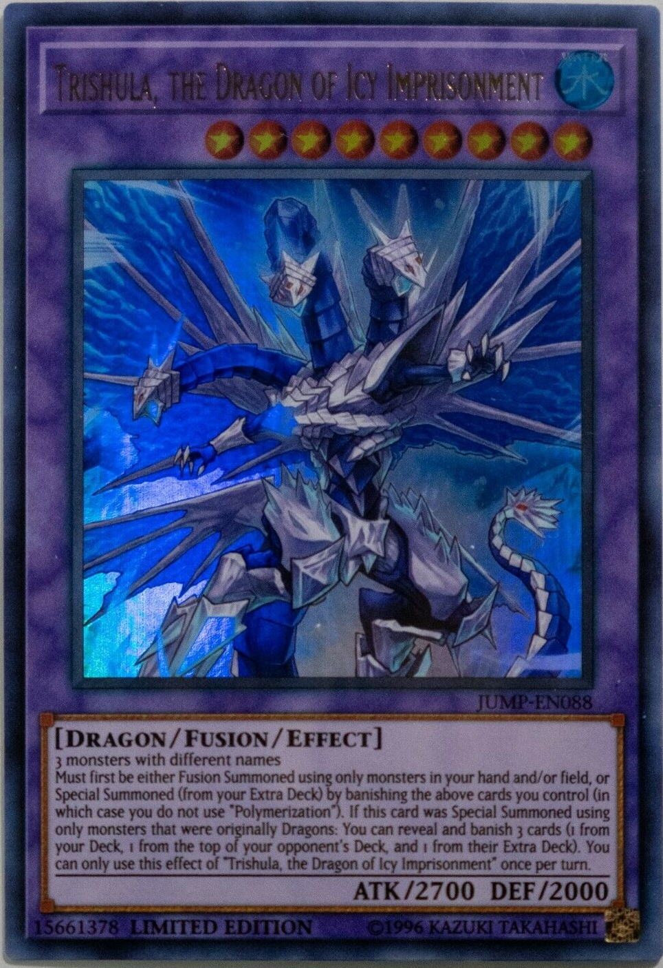 Trishula, the Dragon of Icy Imprisonment [JUMP-EN088] Ultra Rare | Good Games Adelaide SA