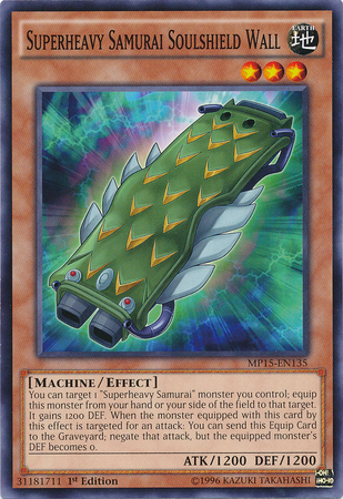 Superheavy Samurai Soulshield Wall [MP15-EN135] Common | Good Games Adelaide SA