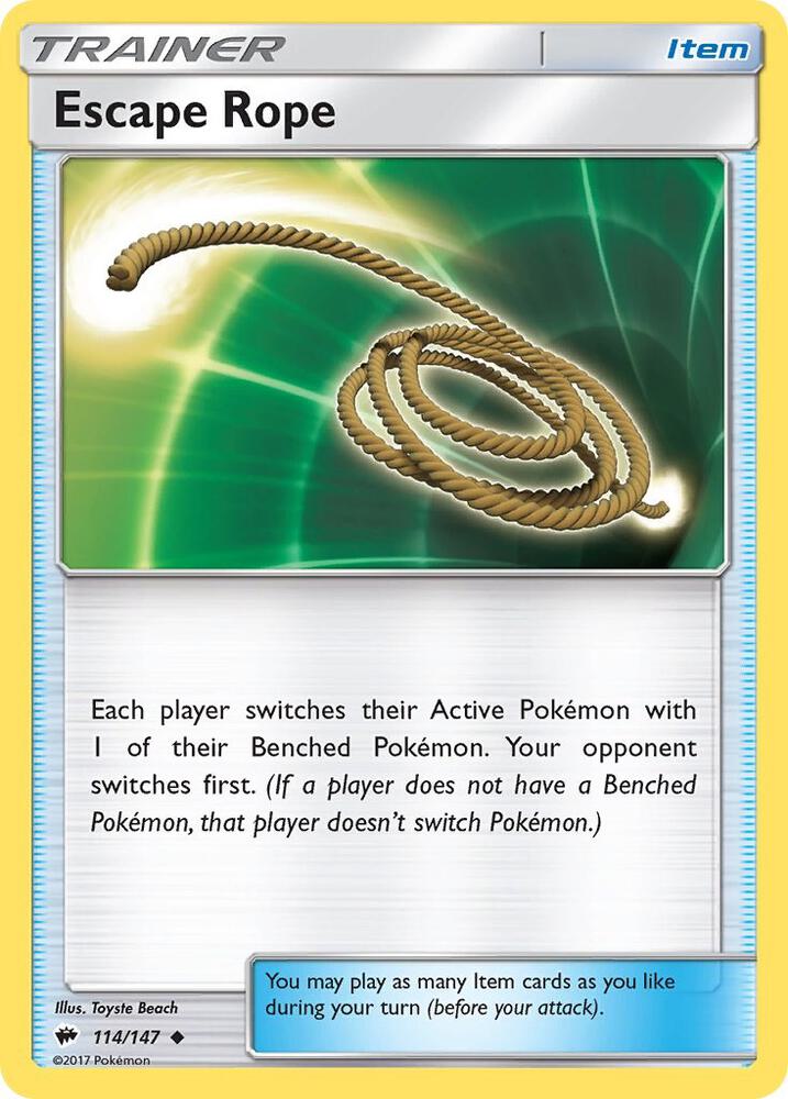 Escape Rope 114/147 (SM - Burning Shadows)  | Good Games Adelaide SA
