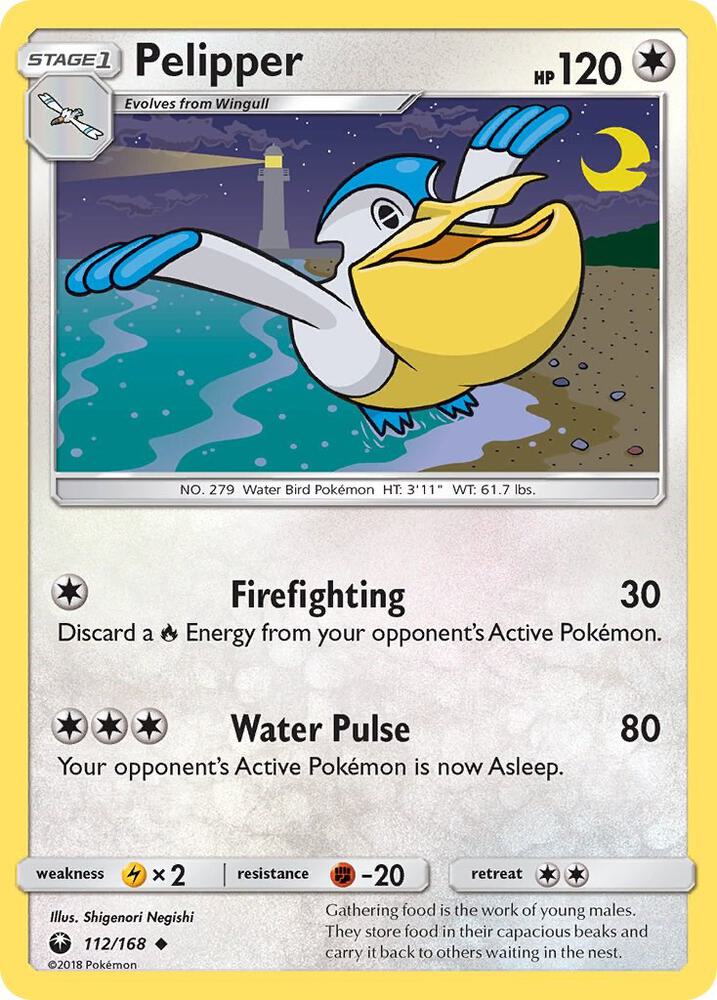 Pelipper 112/168 (SM - Celestial Storm)  | Good Games Adelaide SA