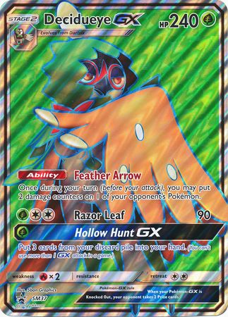 Decidueye GX (SM37) (Jumbo Card) [Sun & Moon: Black Star Promos] | Good Games Adelaide SA