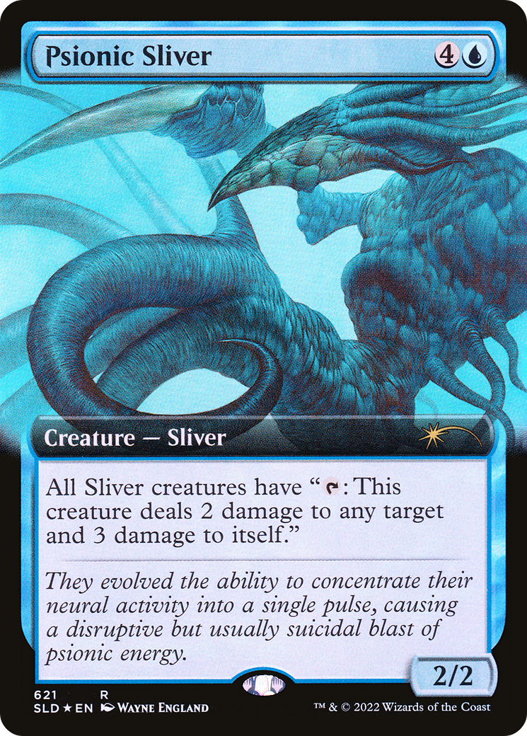 Psionic Sliver (Extended Art) [Secret Lair Drop Promos] | Good Games Adelaide SA