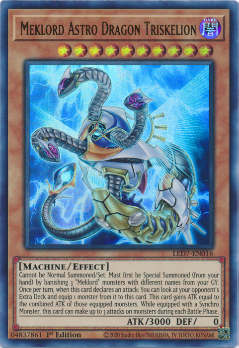 Meklord Astro Dragon Triskelion [LED7-EN016] Ultra Rare | Good Games Adelaide SA