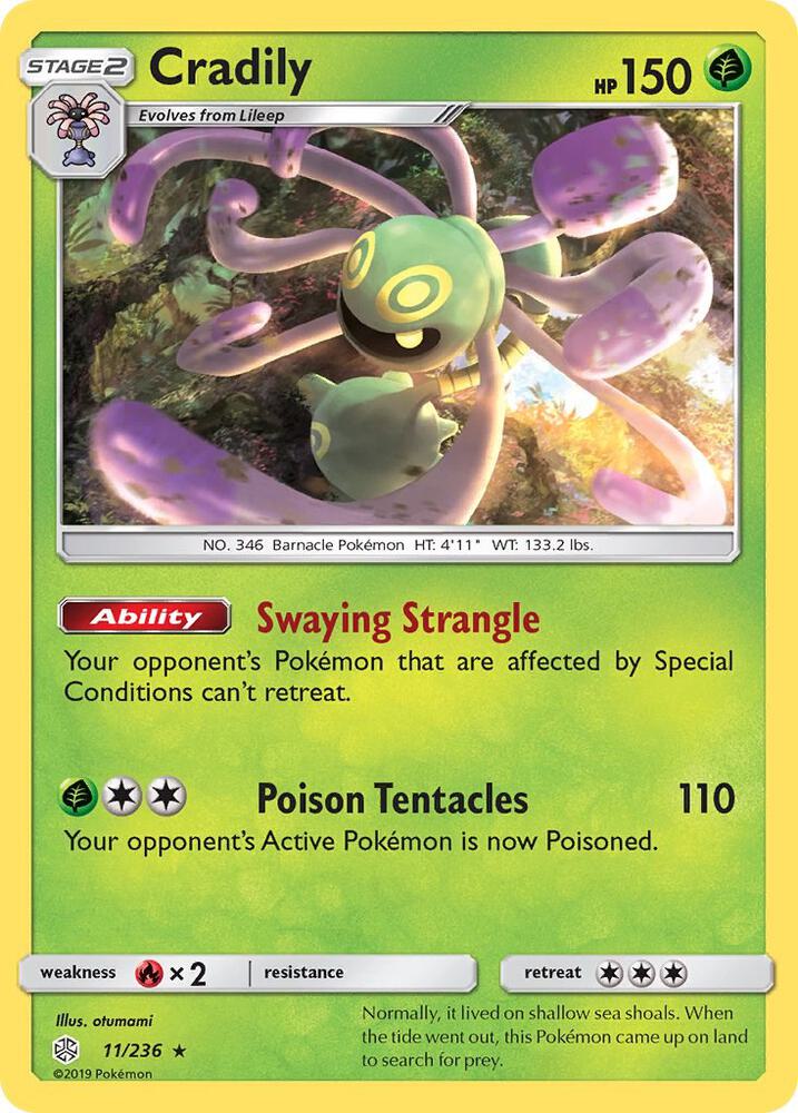 Cradily 11/236 (SM - Cosmic Eclipse)  | Good Games Adelaide SA