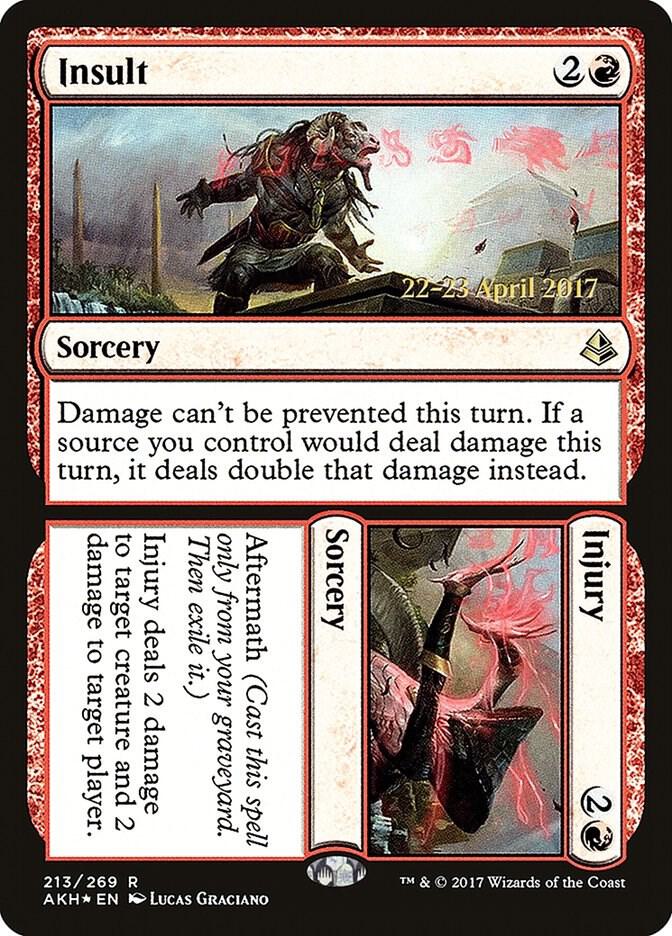 Insult Injury 213 (Prerelease Cards)  - Foil | Good Games Adelaide SA