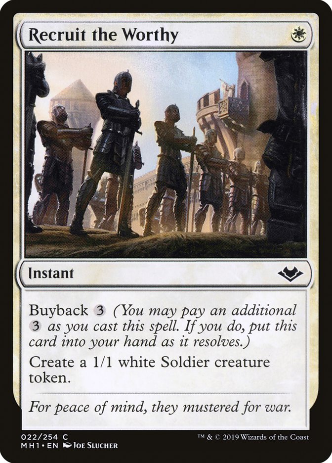 Recruit the Worthy 22 (Modern Horizons)  - Foil | Good Games Adelaide SA