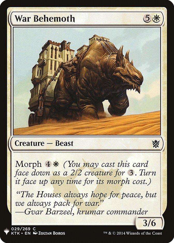 War Behemoth [Mystery Booster] | Good Games Adelaide SA
