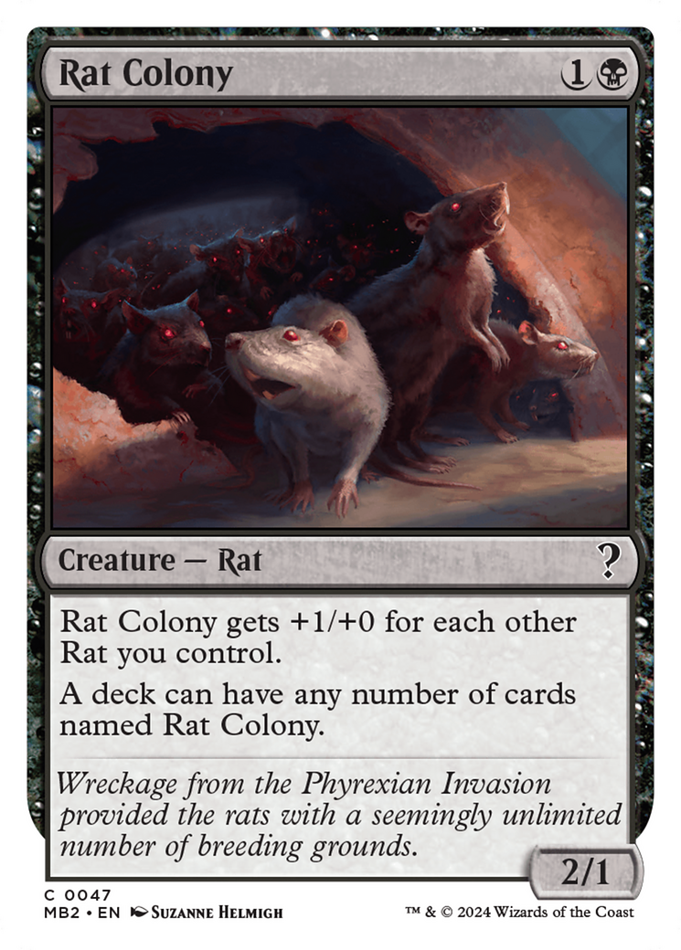 Rat Colony (White Border) [Mystery Booster 2] | Good Games Adelaide SA