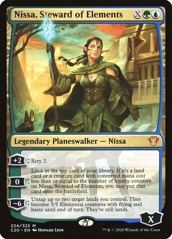 Nissa, Steward of Elements 224 (Commander 2020)  | Good Games Adelaide SA