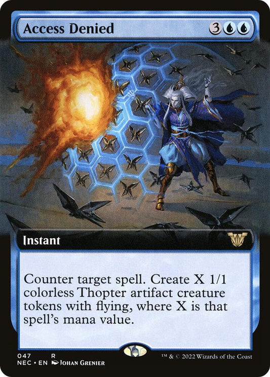 Access Denied Extended Art 47 (Commander: Kamigawa: Neon Dynasty) 