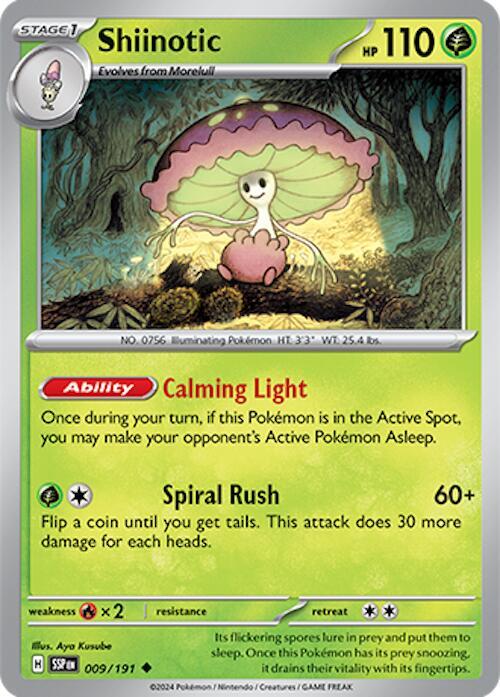 Shiinotic 009/191 (SV08: Surging Sparks)  | Good Games Adelaide SA