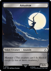 Assassin // Human Rogue Double-Sided Token [Assassin's Creed Tokens] | Good Games Adelaide SA