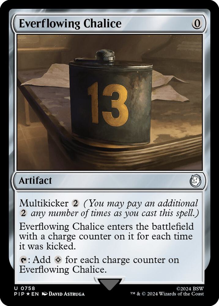 Everflowing Chalice Surge Foil 758 (Universes Beyond: Fallout)  - Foil | Good Games Adelaide SA