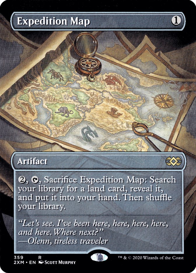Expedition Map (Borderless) [Double Masters] | Good Games Adelaide SA