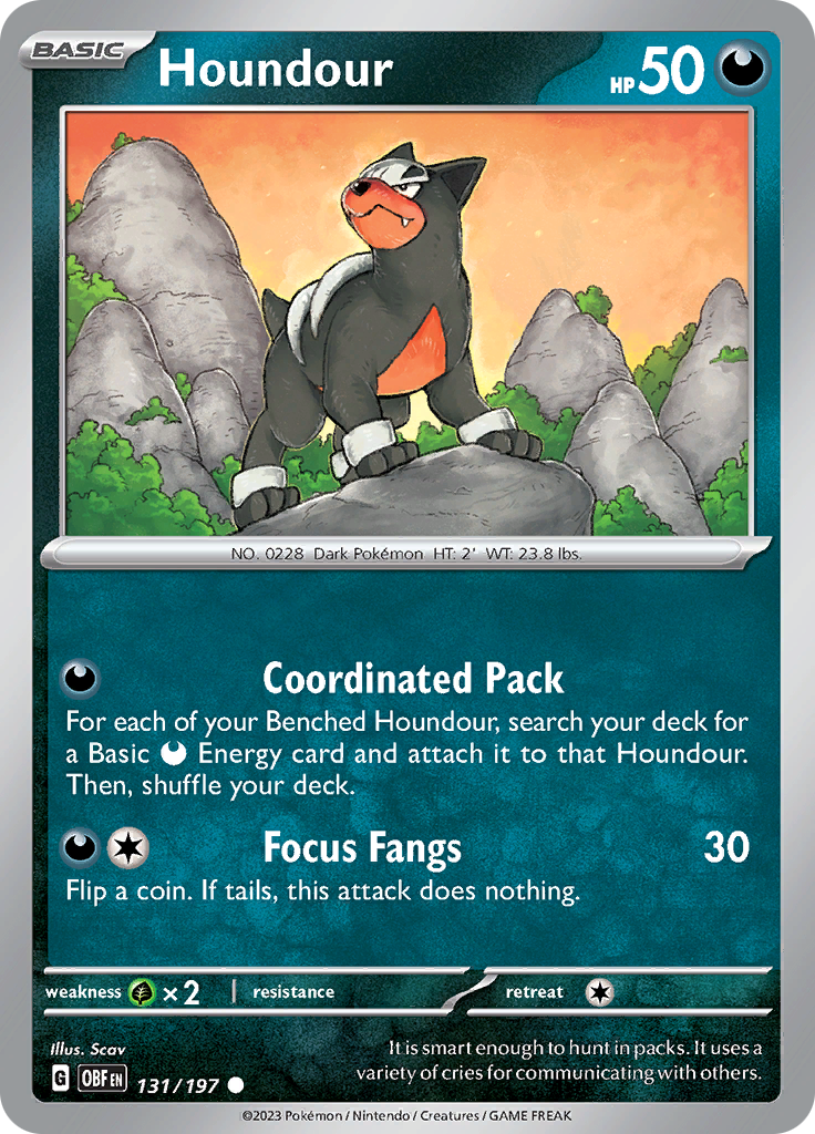 Houndour (131/197) [Scarlet & Violet: Obsidian Flames] | Good Games Adelaide SA