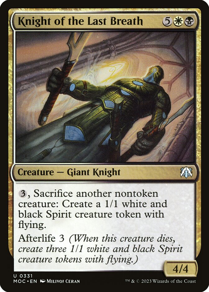 Knight of the Last Breath 331 (Commander: March of the Machine)  | Good Games Adelaide SA