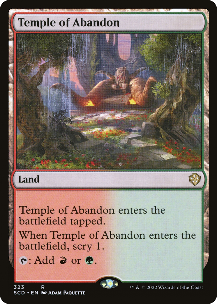Temple of Abandon [Starter Commander Decks] | Good Games Adelaide SA