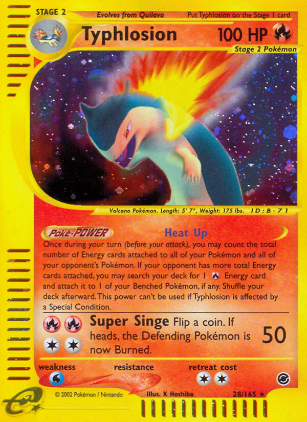 Typhlosion (28/165) [Expedition: Base Set] | Good Games Adelaide SA