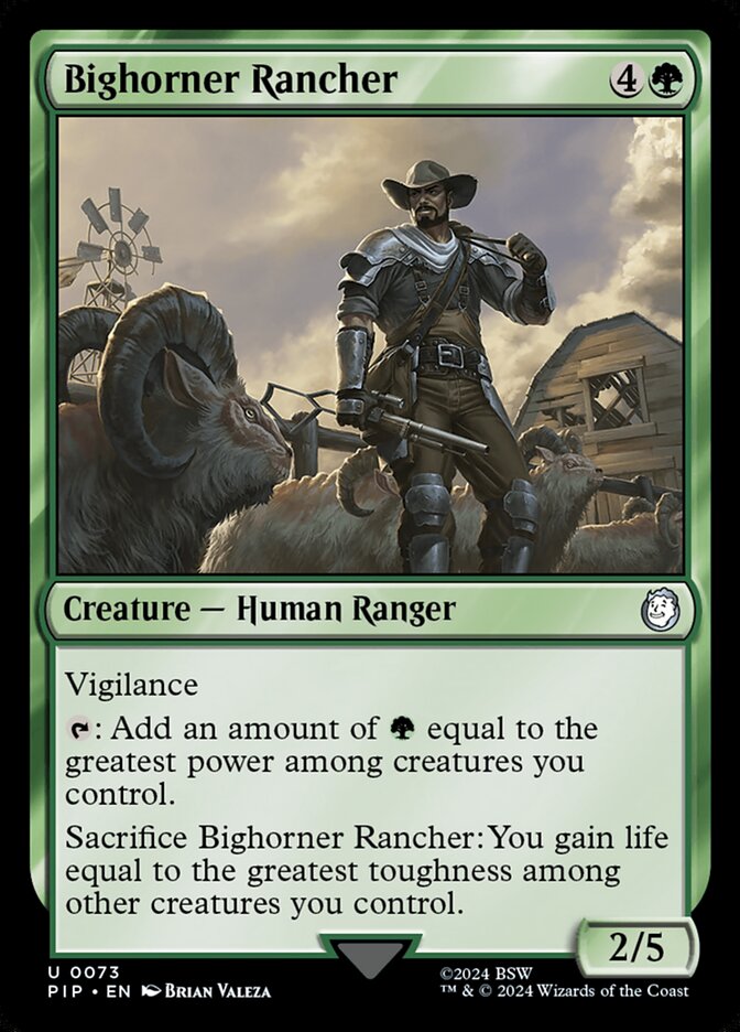 Bighorner Rancher 73 (Universes Beyond: Fallout)  | Good Games Adelaide SA