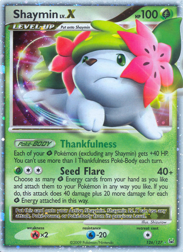 Shaymin LV.X (126/127) [Platinum: Base Set] | Good Games Adelaide SA