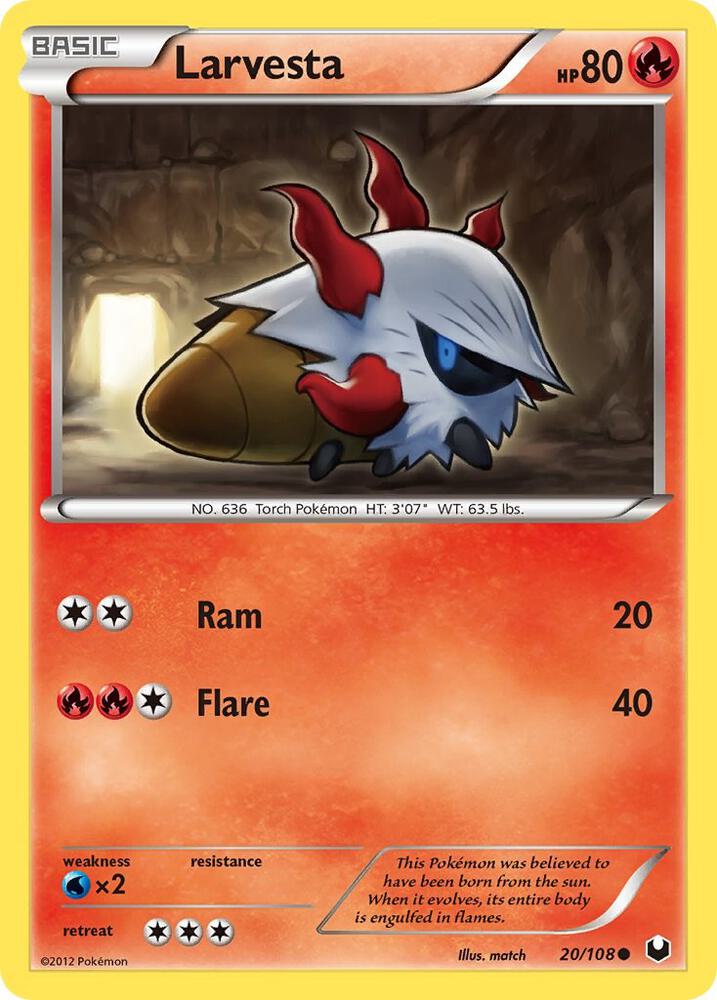 Larvesta 20 20/108 (Dark Explorers)  | Good Games Adelaide SA