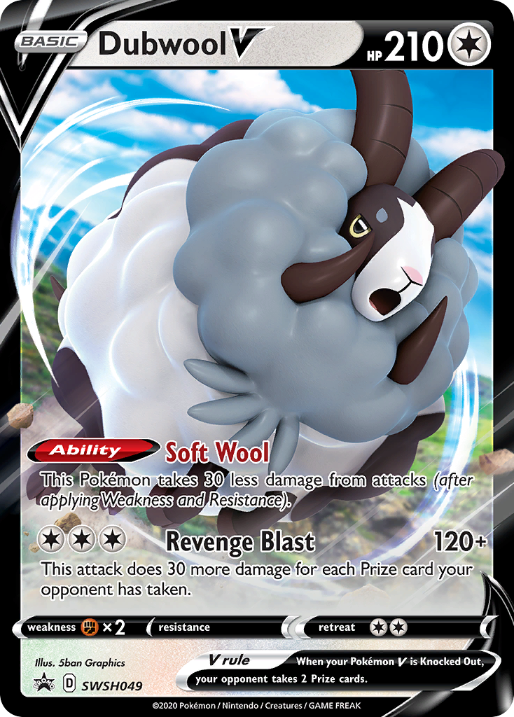 Dubwool V (SWSH049) (Jumbo Card) [Sword & Shield: Black Star Promos] | Good Games Adelaide SA