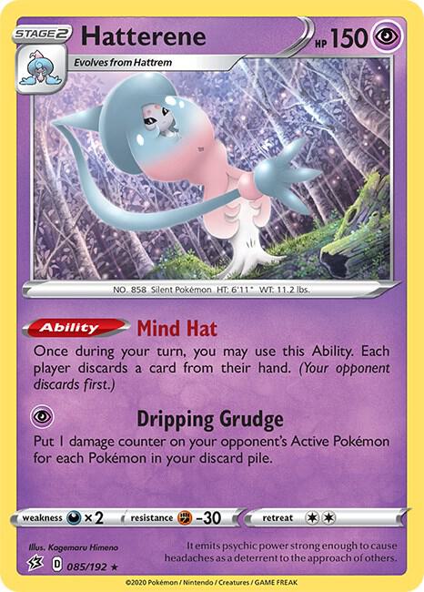 Hatterene 085/192 (SWSH02: Rebel Clash)  - Holofoil | Good Games Adelaide SA