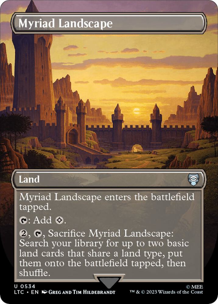 Myriad Landscape 534 (Commander: The Lord of the Rings: Tales of Middle-earth)  - Borderless Foil | Good Games Adelaide SA